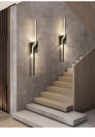 Luz De Pared LED Moderna Minimalista En Negro Iluminación Interior Elegante Para Sala De Estar Dormitorio Pasillo Decoración De Luces Verticales Sencillas Y Elegantes - details 19