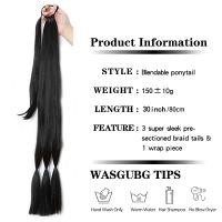 Extension De Cabello Sintético Largo Trenzado Para Crear Puentecillo 30 Pulgadas Resistente Al Calor Para Mujeres Pieza Individual Yaki Straight - details 1