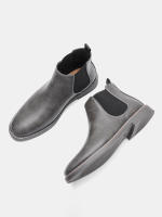Botas Chelsea Retro Para Hombre 2024 Comodidad Moda Cuero Sintético Botas De Tobillo Encima De La Rodilla Material De Suela TPR - details 23