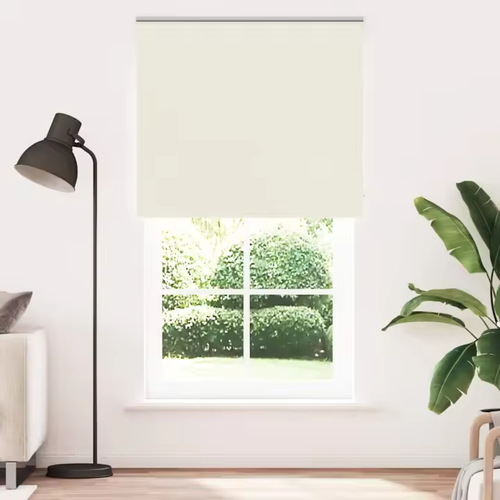 Estor Enrollable Opaco Blanco Roto 125x210cm Tela Ancho 121,6cm - 1