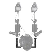 PULUZ Soporte De Aluminio Para Underwater Con Manillas Doble Para Cámara De Diversión Montaje Para Luz De Video Y Cámara De Inmersión - details 9