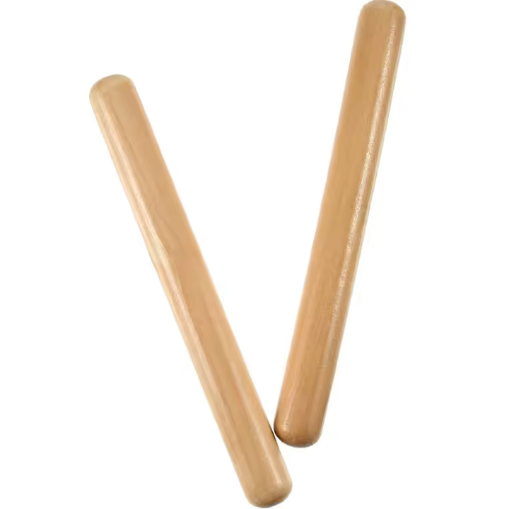 Claves Clásicas De Madera Para Batería Instrumento De Percusión Musical Juguete Educativo Para Niños Aprendizaje De Ritmos - 1