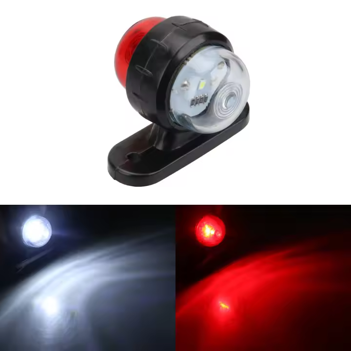 Luz De Marca Lateral LED 2X 12v 24v Para Remolques Delantera Y Trasera Luz De Alineación Indicador Lámpara Perimetral Luz De Cola Para Camión Caravana - 1