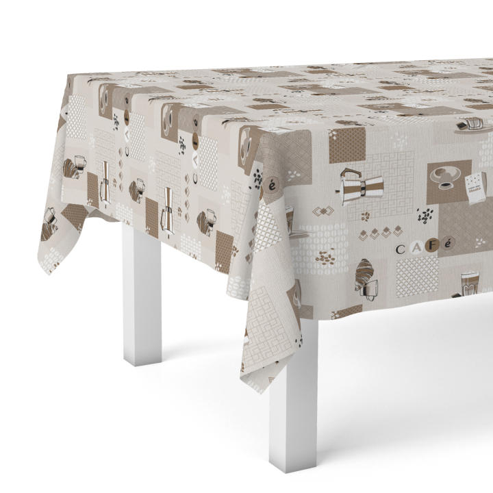 Valentia Home Mantel Hule NOKA | Mantel Estampado Antimanchas | Mantel Repelente de Agua | Mantel Protección Mesa | Mantel al Corte para Comedor o Cocina | Varios tamaños | Mantel Rectangular y Redondo al Corte