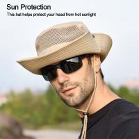 Sombrero De Pescar Y Camuflaje Transpirable Para Hombres Y Mujeres Protección Solar Amplia Para Acampar Y Senderismo - details 12