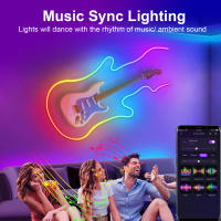 Tira De LED Neón MeRGBW 5V 3/2/1M Luz De Silicona Para Decoración De Pared Y Habitaciones Control Remoto APP DIY Rastreo De Sueños Colorido - details 7