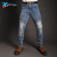 Jean Motociclista Para Hombres Pantalones De Moto Protección Contra Incendio Azul Casual Con Protección De Rodilla Hi-03 - details 20