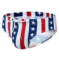 Bikini Briefs De Natación Para Hombre Estilo American Flag Print Sexy Shorts De Playa Traje De Baño Con Patrón De Estándares - details 17