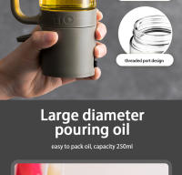 Oil Spray Bottle 250ml High Borosilicate Glass Cooking Oil Dispensers Olive Oil Sprayer Mister for Air Fryer Salad Baking - details 14