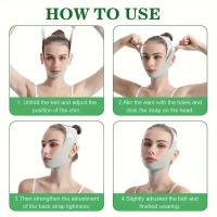 Mascarilla Modeladora V-Face Con Cierre Ajustable Para Levantamiento Y Tensión De La Piel Herramienta De Respiración Abierta Verde - details 4