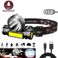 Linterna Frontal LED Potente Recargable USB Impermeable Para Acampar Pesca Y Mineraleslampara De Corbata Para Excursionismo Ciclismo Y Montañismo - details 15