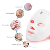 Máscara Facial LED Recargable De 7 Colores Terapia Fotónica Para Rejuvenecimiento De Piel Eliminación De Acné Y Arrugas Iluminación De Belleza - details 5
