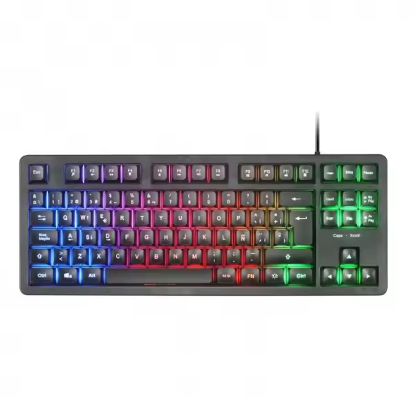 Mars gaming mk023 teclado gaming - tecnologia h-mech red - iluminacion frgb led - anti-ghosting - compatibilidad universal - estructura robusta - color negro - 1