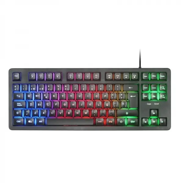 Mars gaming mk023 teclado gaming - tecnologia h-mech red - iluminacion frgb led - anti-ghosting - compatibilidad universal - estructura robusta - color negro - 1