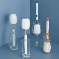 Cepillo De Limpieza Para Botellas De Bebé Con Esponja Desmontable Herramienta De Limpieza De La Cocina Escovas De Garrafa PP Apta Para Niños De 0 a 36 Meses - details 3