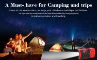 Cargador de emergencia de teléfono USB , manivela Solar de mano, Radio meteorológica portátil para cargador al aire libre, equipo de Camping, herramienta de supervivencia ，Radio meteorológica recargable - details 10