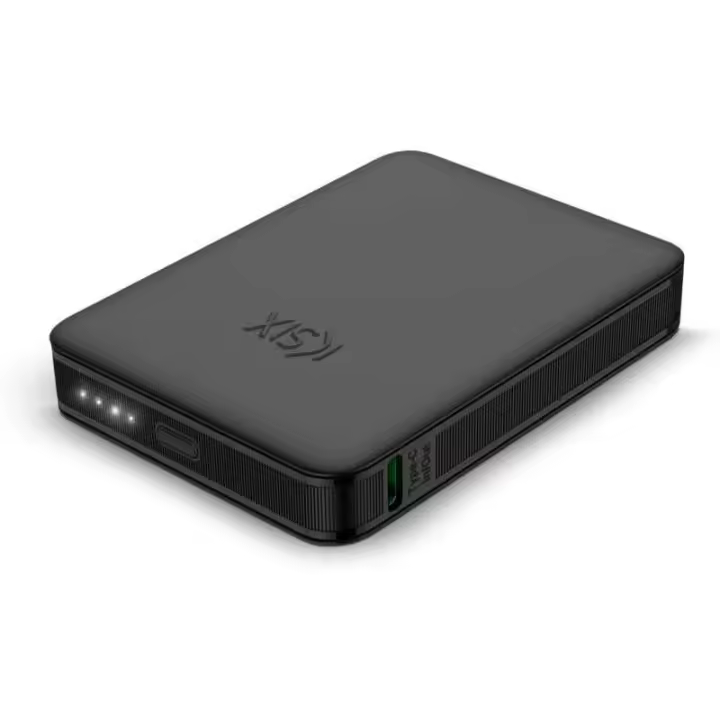 Ksix nano powerbank 5.000 mah - tamaño de bolsillo - power delivery - 20 w - cable usb-c a usb-c - indicadores led - color negro - 1
