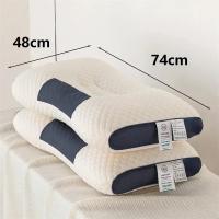 Almohada De Cuello Soporte Cervical Anti-Apnea De Algodón Puro Masajeador Para Dormir En Casa No Se Colapsa - details 0