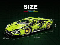 Bloques De Construcción Técnicas Bugatti Y Lamborghini Modelo De Carrera Hipercar Juguetes De Vehículos Para Niños Regalos Para Niños - details 6
