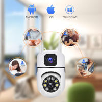 Cámara IP Dual Lente Dual Pantalla WiFi Protección De Seguridad CCTV Vigilancia Video Wireless Monitor Interior Automático PTZ V380 pro - details 9