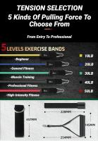 Set De 11 Piezas Bandas De Resistencia Con Correa Para Caderas Y Pies Equipo De Fitness Portátil Expansor De Pecho Banda Elástica De Ejercicio - details 5