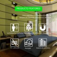 Lámpara De Noche LED Con Sensor De Movimiento Control Botón Recargable Por USB Luz Dimmable Para Escaleras Armario Armario - details 1