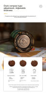 CAMPINGMOON Molinillo De Café De Acero Inoxidable Plegable Para Camping Estilo Italiano Manual Sin Desmontaje Necesario - details 5