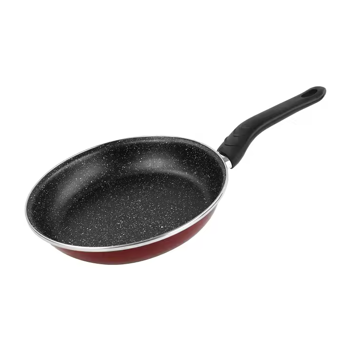 MAGEFESA praga piedra sartén 22 cms, acero esmaltado vitrificado, en granate, inducción y lavavajillas - 1