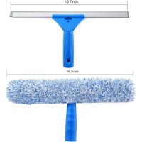 Combos De Limpieza De Ventanas 35cm Con Esqueegee Y Limpia Vidrio De Microfibra Para Baño Herramienta De Limpieza Ecológica Con Mango De Plástico - details 1