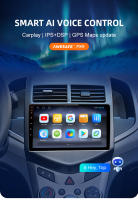 AWESAFE inalámbrico CarPlay Android Auto Radio para Chevrolet Aveo 2 Sonic T300 2011 2012 2013 2014 2015 coche reproductor multimedia GPS 2 din autoradio volante controles RDS Bluetooth - details 0