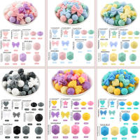 63pcs Cuentas De Silicona En Forma De Mariposa Nudo Estrella Corona Para Crear Joyería Accesorios DIY Para Bolígrafos Y Llaveros - details 0