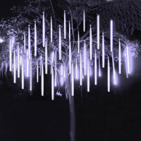 Luces De Hidrau Meteorito LED Para Decoración De Año Nuevo Y Navidad 30/50cm 10 Tubos Lámparas De Calle Para Árbol Y Exterior - details 1