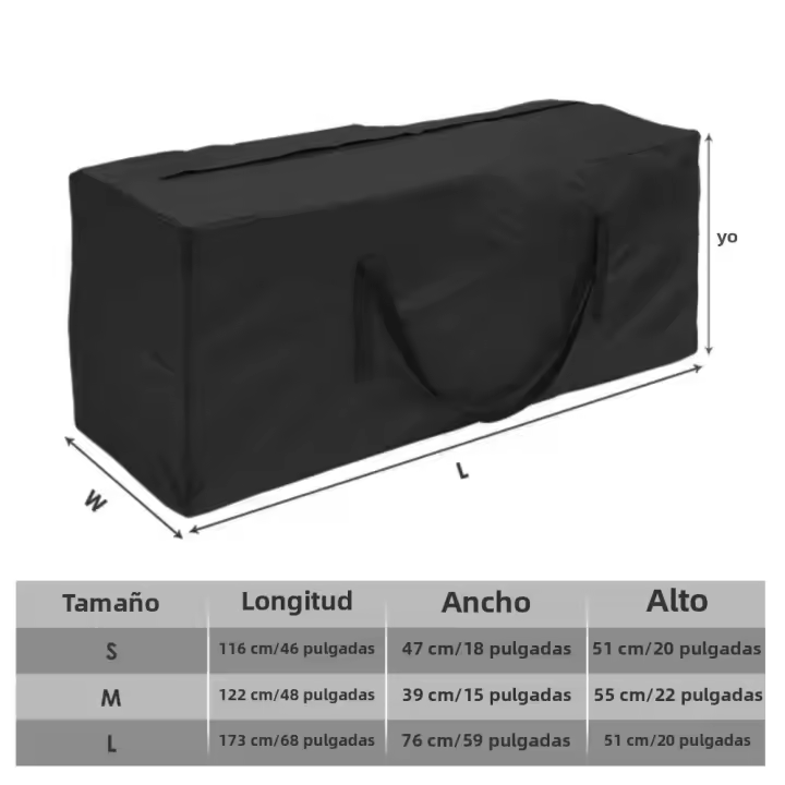 Bolsa De Almacenamiento Grande Impermeable Y Antipolvo Para Cojines Y Cubiertas De Muebles Bolsa De Viaje Para Árbol De Navidad Y Teléfonos Móviles Fabricada En Oxford - 1