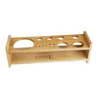 Juego De Bartender Para Cocteles Con Soporte De Madera Portátil Y Estable Para Fiesta Boda Casa Bar Principiantes Herramienta Organizador De Almacenamiento De Barra - details 5