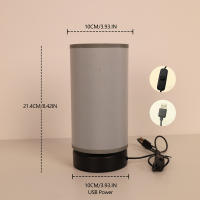 Lámpara De Escritorio Minimalista Moderna Con Luz Cálida De TelaInterruptor USB Para DormitorioAmbiente De Sala Y Estudio - details 8