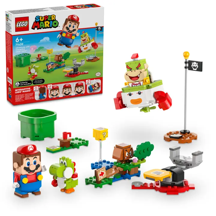 LEGO 71439 Super Mario Aventuras interactivas con LEGO Mario Set con Yoshi y vehículo de juguete - 1