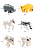 Juguetes Educativos De Bloques Grandes Para Niños Animal Set De Accesorios Con Conejo Pescado Oso Pollo Cerdo Pato Perro Gato Caballo Vaca Oveja Regalos - details 3
