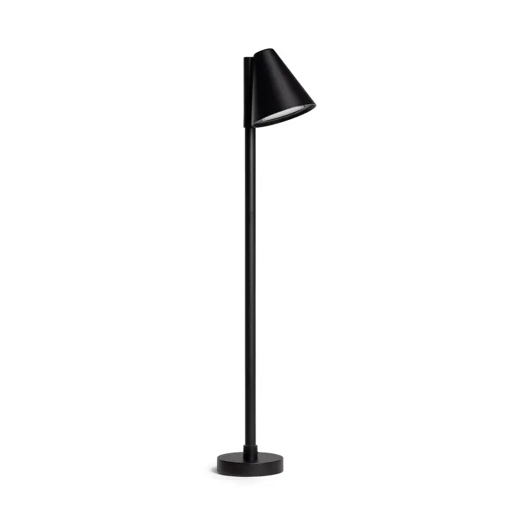 Ledkia Baliza Exterior 60 cm Superficie Drimlec Negro Mate - 1
