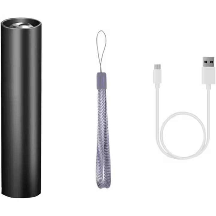 Mini linterna LED recargable para niños, pequeña linterna LED recargable por USB para acampar, senderismo y emergencias. - 1