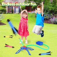 Juguete De Lanzamiento De Cohetes Para Niños Con Bomba De Aire Al Aire Libre Juego De Deportes Para Niños Regalos - details 0