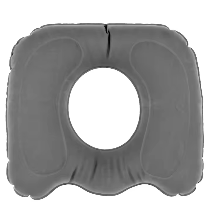 Cojín Donut Inflable Para Hemorroides Asiento Ajustable Ligero Masajeador Cojín Silla Asiento De Almohadilla De Terry Para Adultos - 1
