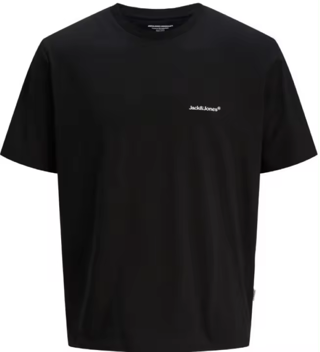 Camiseta JACK & JONES JORSPLIT BACK TEE 12272996 NEGRO Negro - 1
