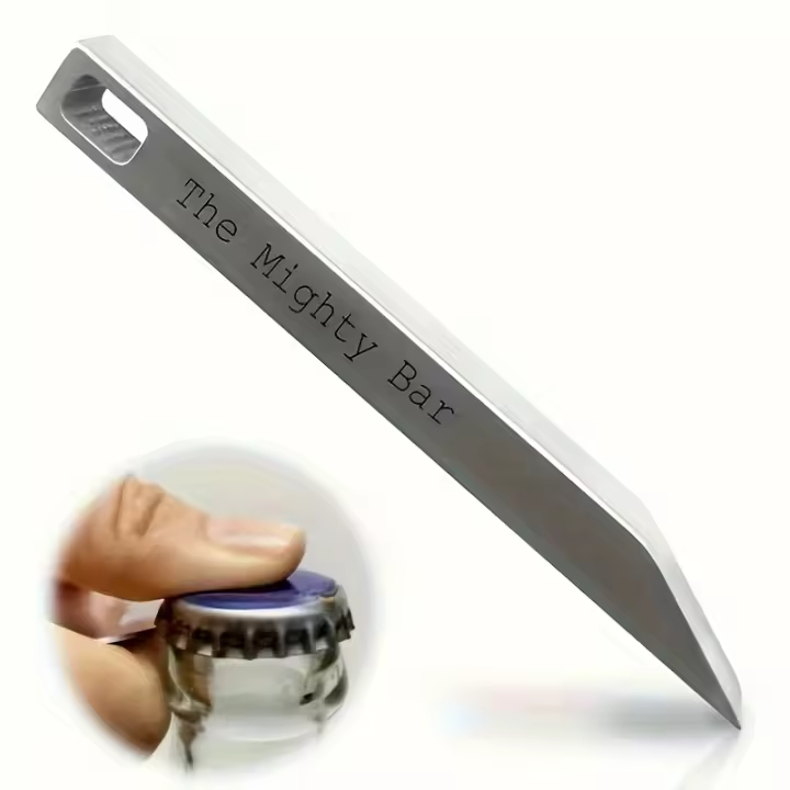 Mighty Bar Multiherramienta De Acero Inoxidable Resistente Para El Día a Día Con Cuchillo Y Abrelatas En El Bolso Herramienta Portátil Para Uso Diario - 1
