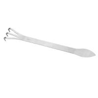 Riega De Acero Inoxidable Para Bonsái Con Mango Ergonómico Herramienta Para Suavizar Tierra Y Raíces 3 Ramas - details 0