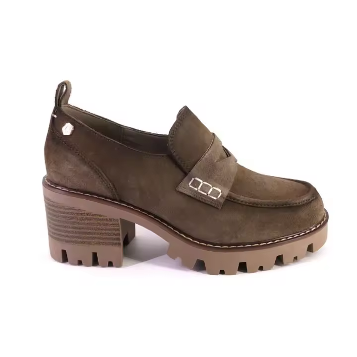 CARMELA 161109 Mocasines de mujer taupe ANTE/SERRAJE 623 - 1