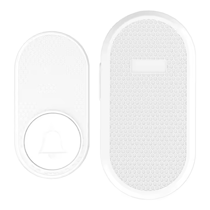 Inalámbrico Timbre con 2 Receptores, 300m Alcance Timbre Inalambrico Exterior Impermeable. - 1