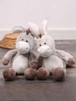 Juguete De Peluche Suave 32cm Burro Para Niños Y Niñas Decoración De Animal De Peluche Para Abrazar Y Jugar Fabricado Con Poliéster - details 4