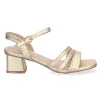 PuntoSalao Sandalias doradas para fiesta tacón medio cómodo para mujer DB-2252 - details 0