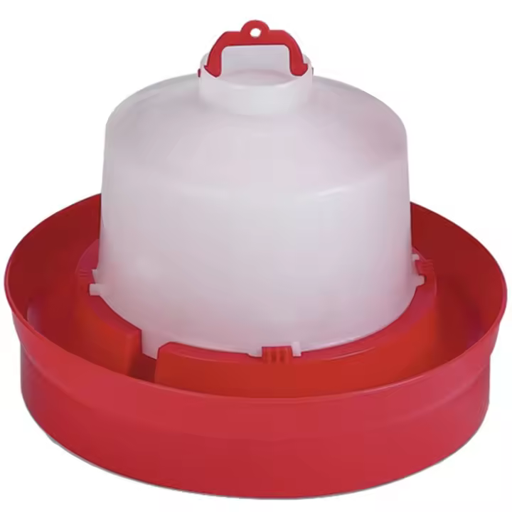 Bebedero para Pollos de 2da Edad ROJO 5 LITROS ø35x24 cm - 1