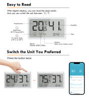 Sensor De Temperatura Y Humedad ZigBee Tuya Smart Girier Compatible Con Alexa Y Hey Google Termómetro Digital Para Interior - details 12